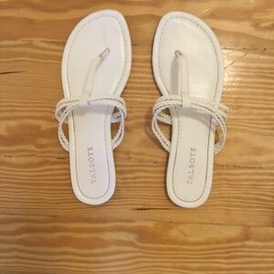 Talbots White Sandals Size 8M